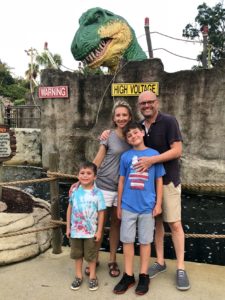Emily and Larry with sons Hank (left) and Sam