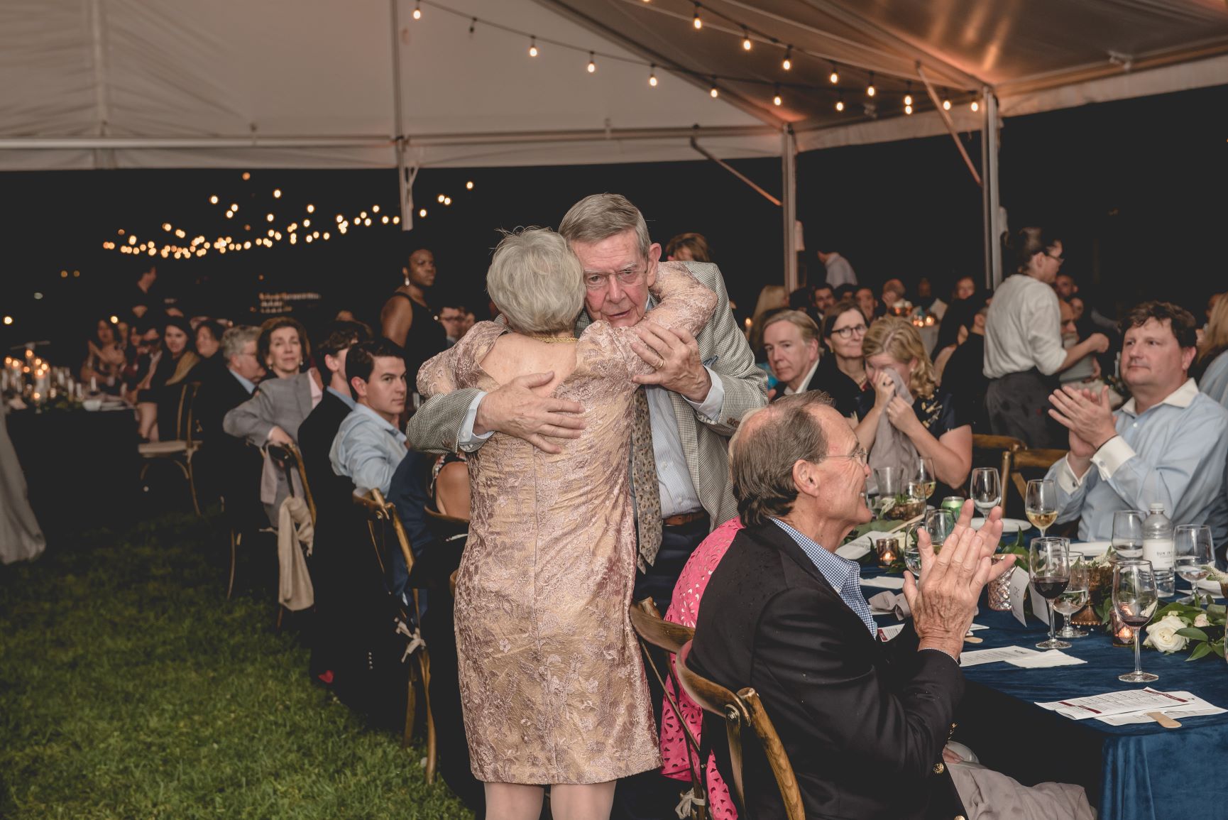 George Atkins and Nell Moeling, wife of the late Walter Moeling