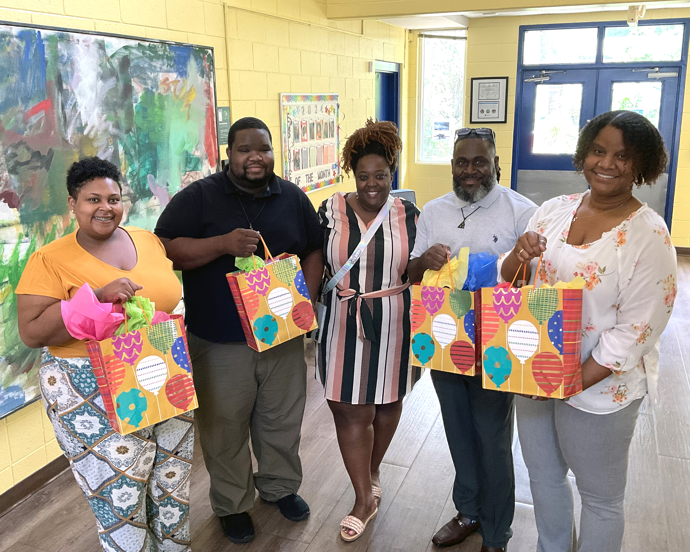 (L-R) DDP Brittany Price, DDP Lee Bouie, Director of Adult Services Unondus Walker, DDP Robin Armond, DDP Shelita Brumfield