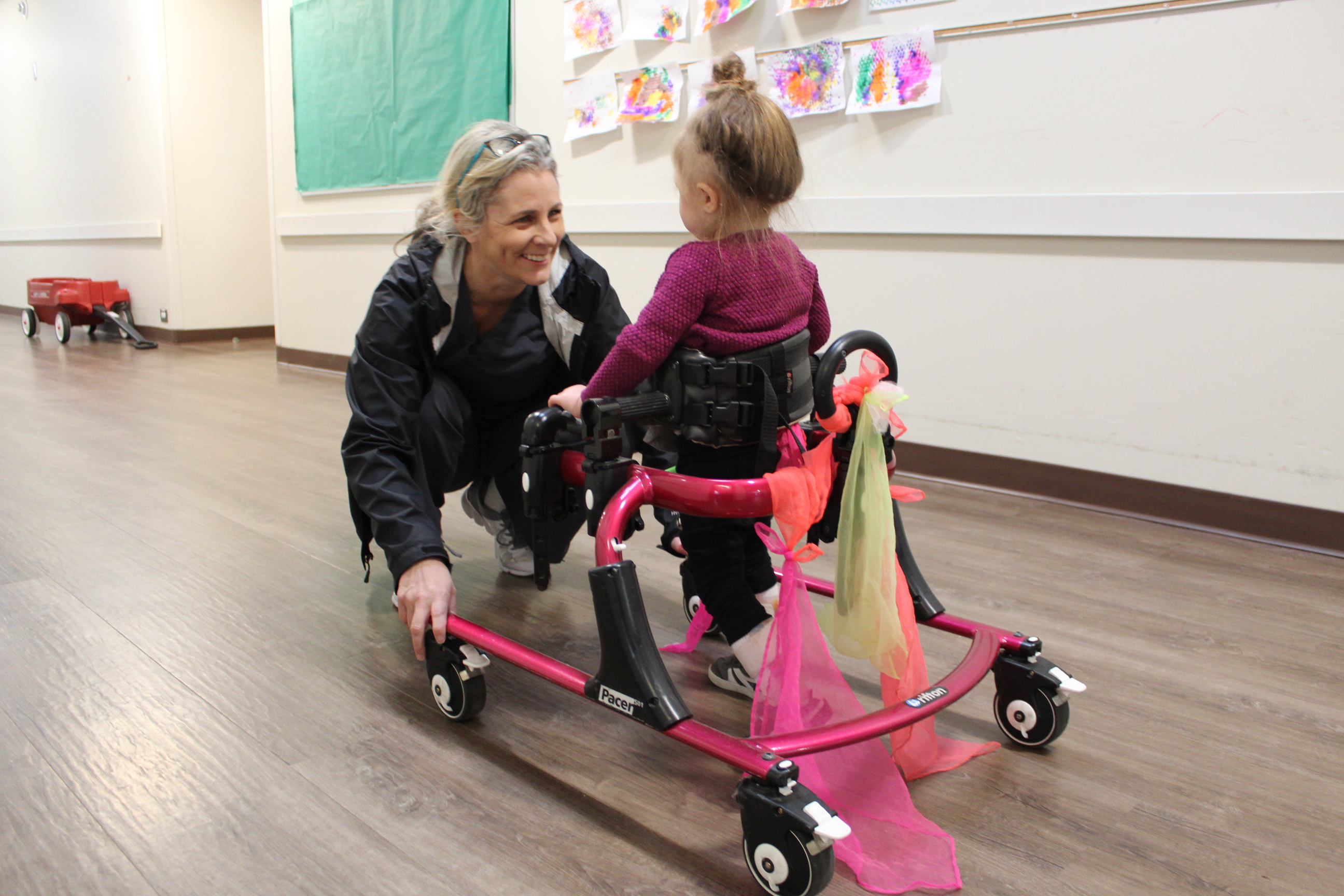 Emma working with therapist