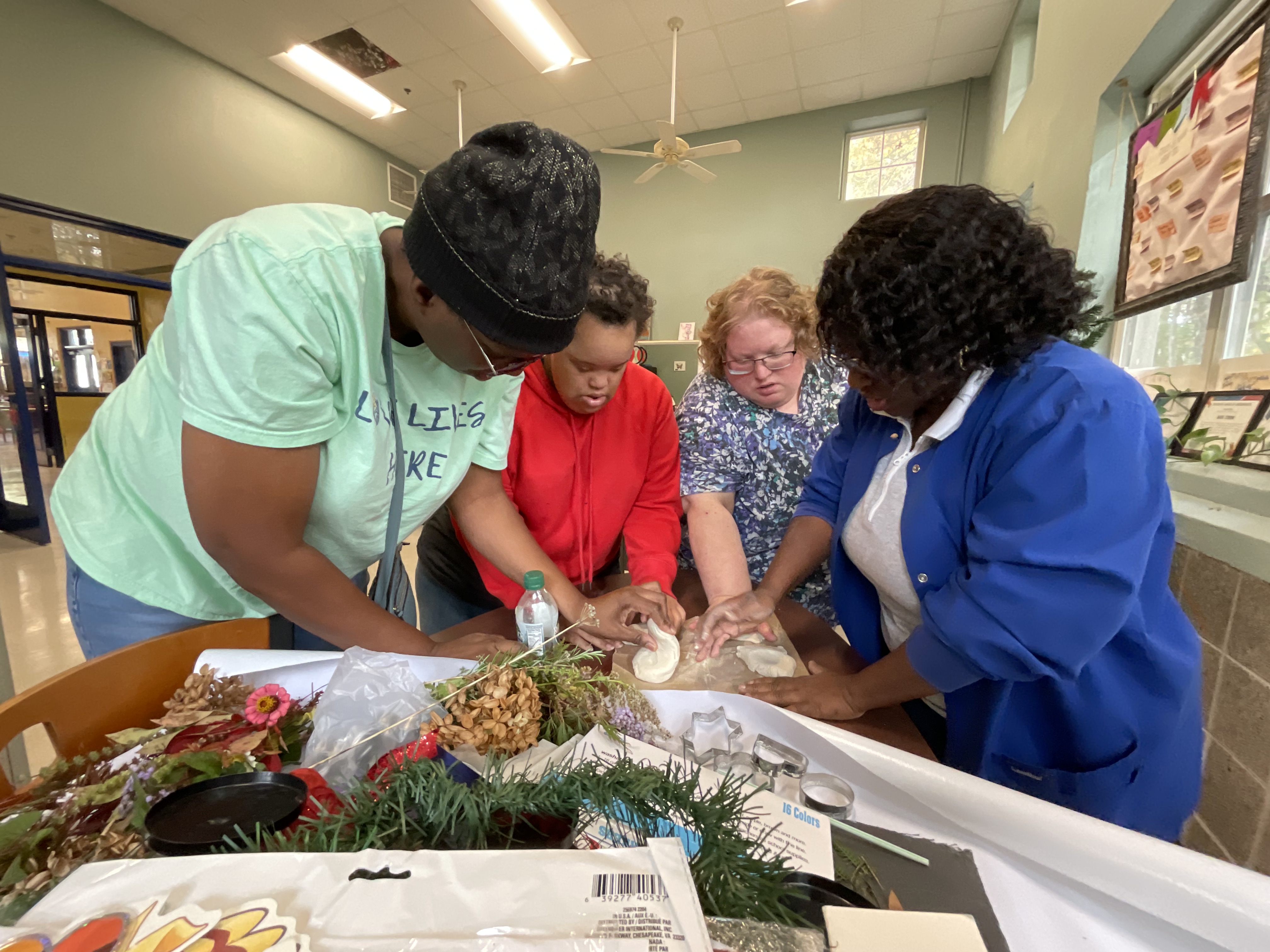Kneading dough for ornaments