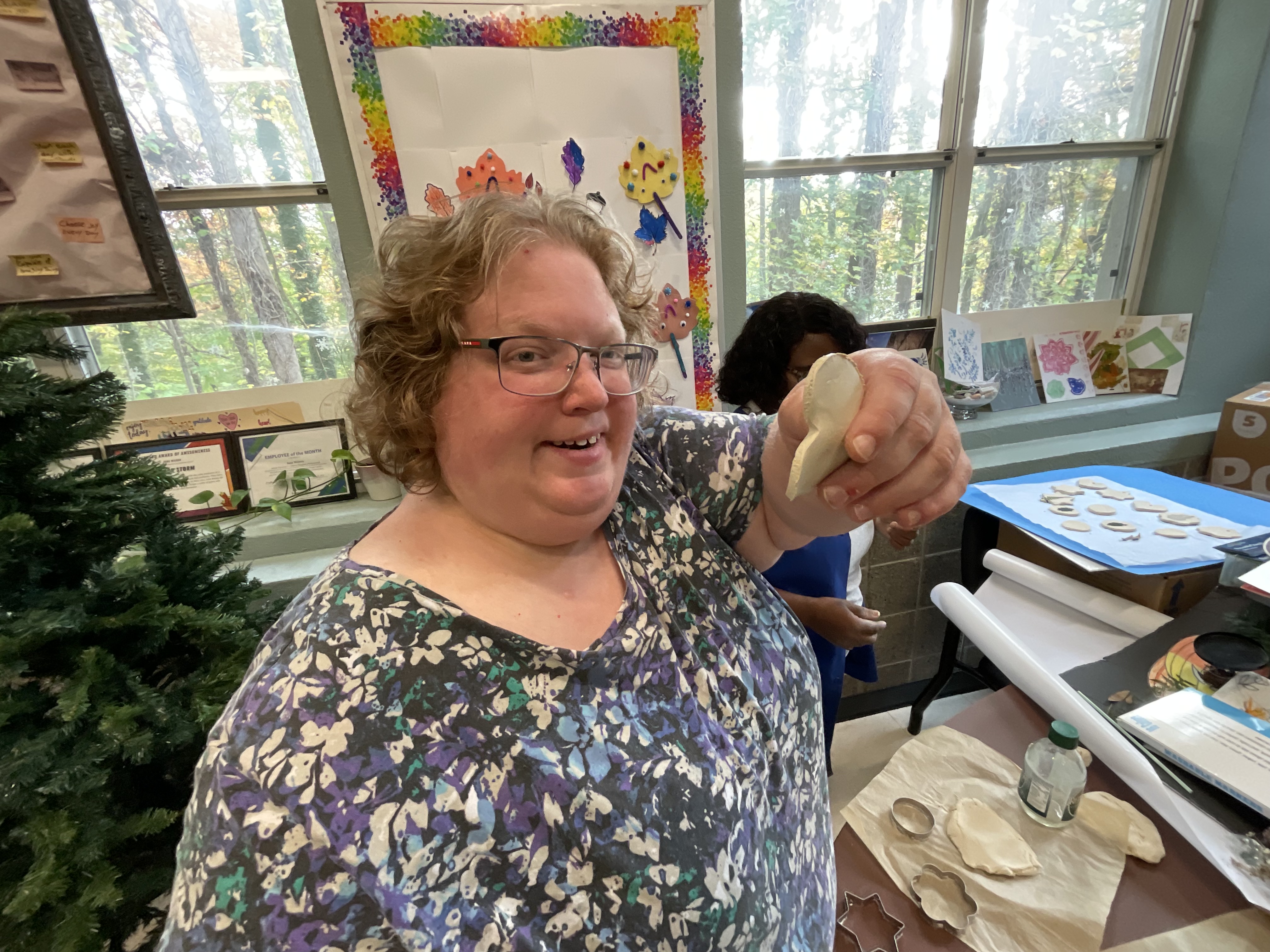 Making cookie-cutter ornaments