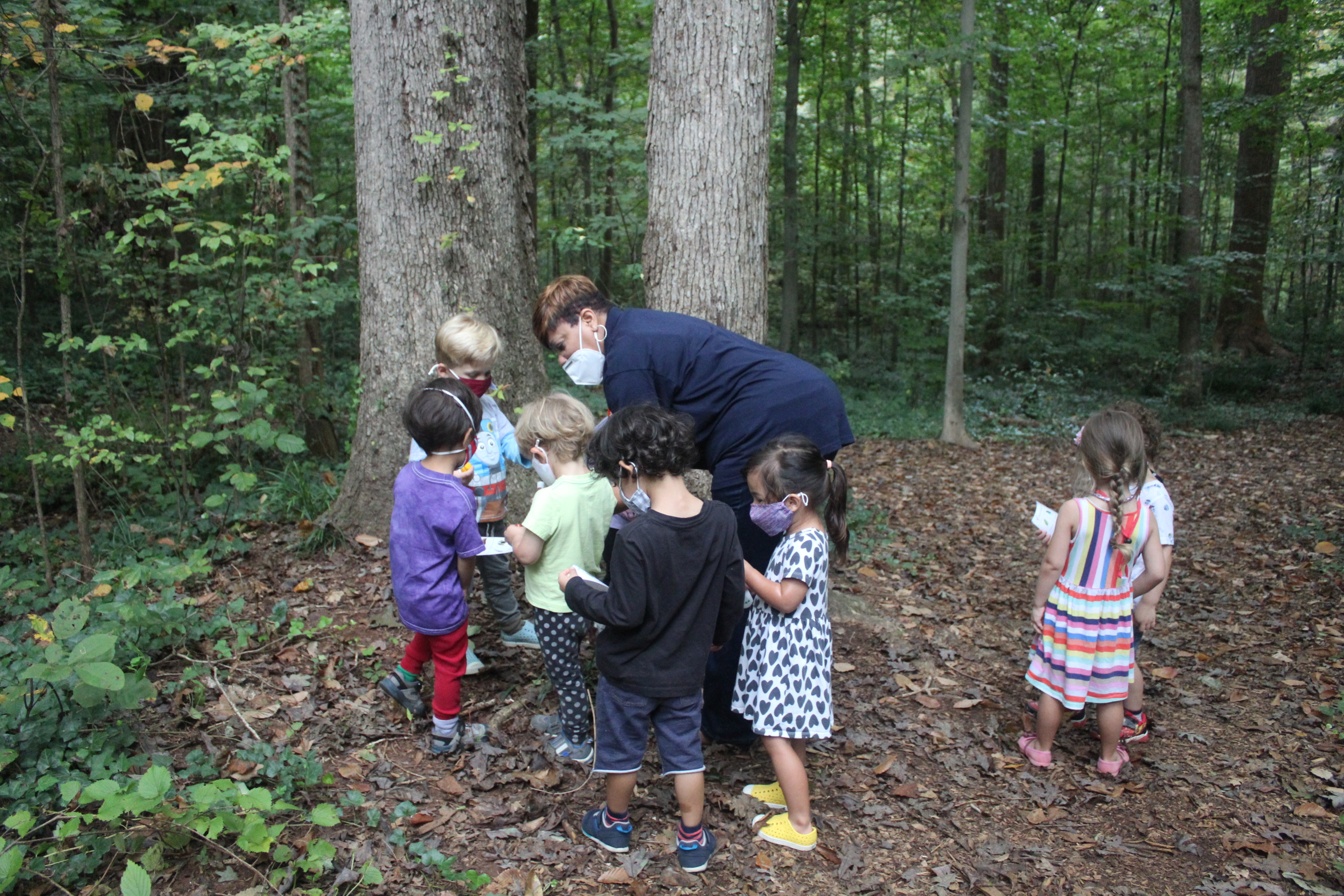 Lead Teacher Ms. Cathy helping out