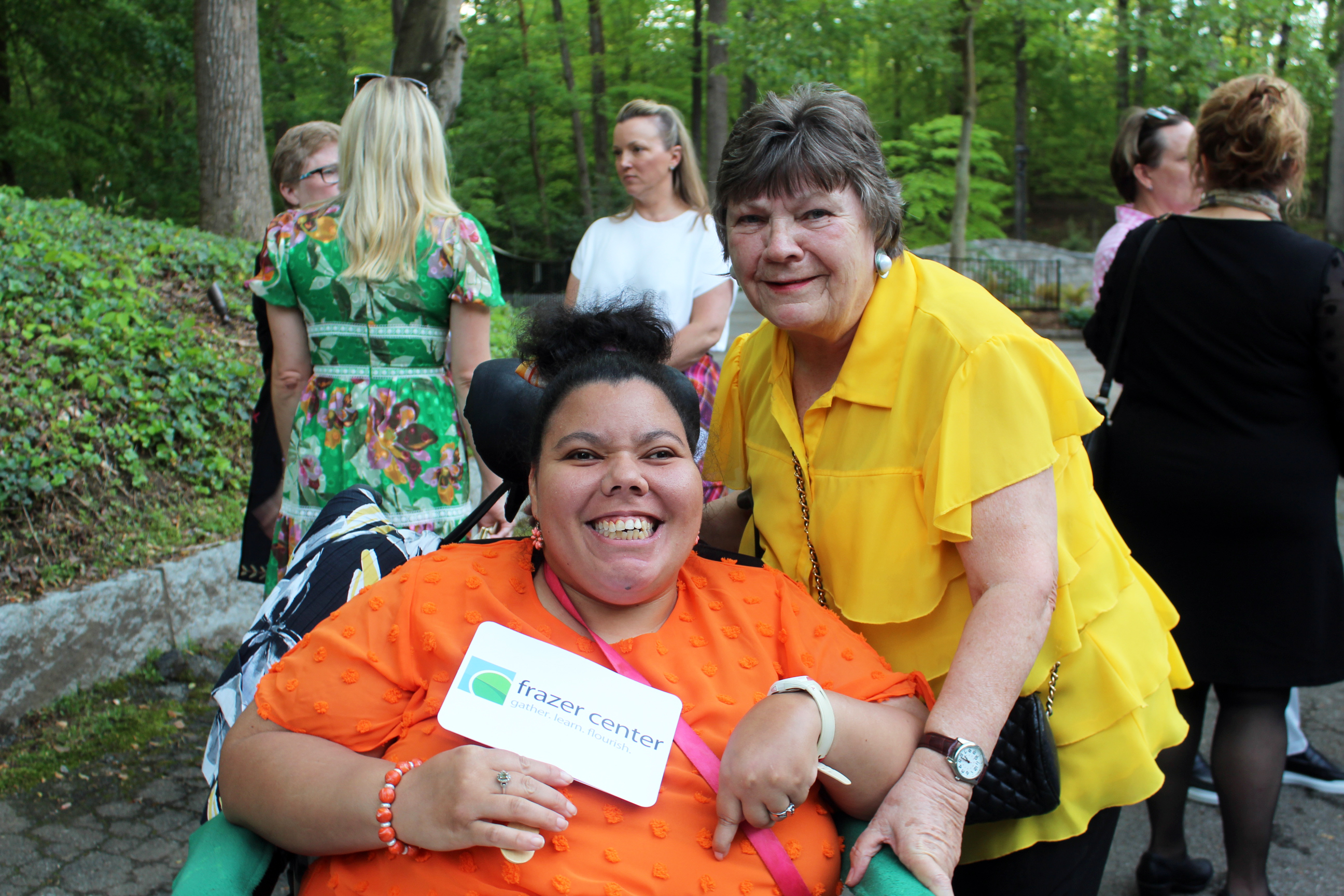 “Alicia and Hanne are two of our most loyal supporters!” says CEO Paige McKay Kubik. Here they are at Gather in the Gardens 2022.