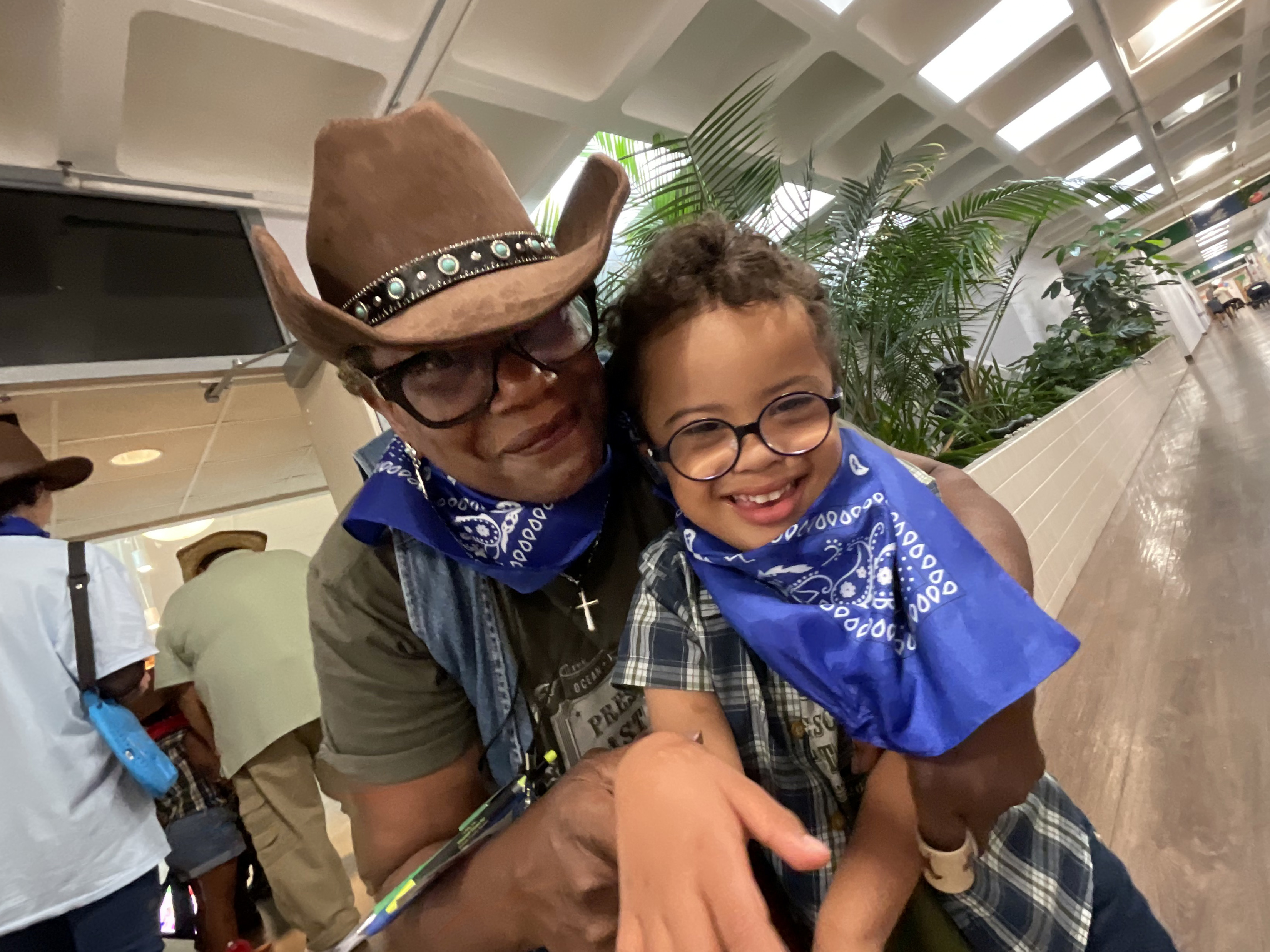 Gigi Banks and a student enjoying graduation day