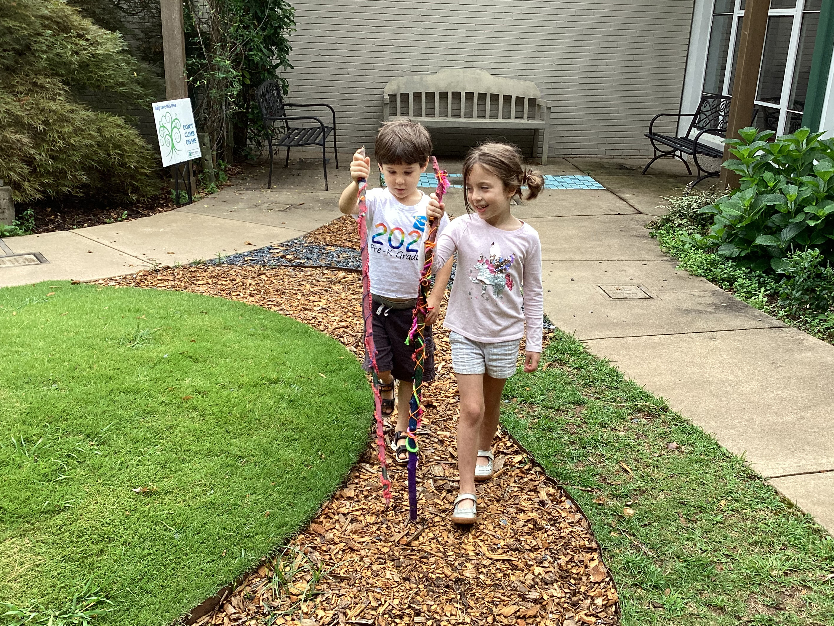 Summer Camp 2023: Campers crafted their own walking sticks.
