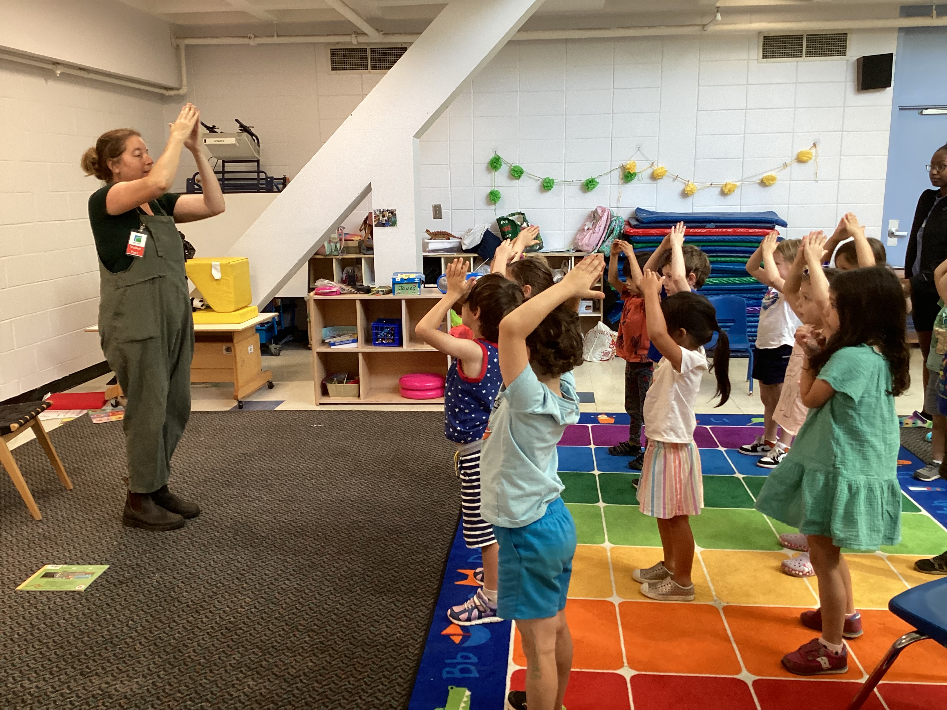 Summer Camp 2023: A little yoga to start the day.