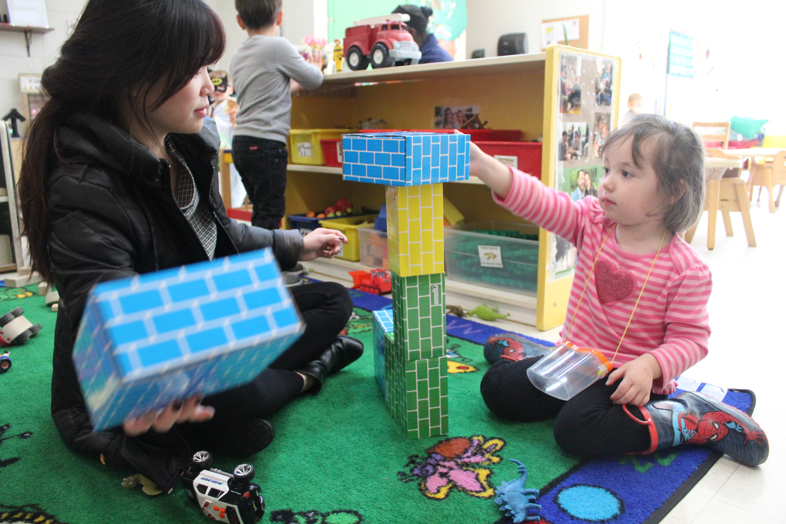 Sofia with Inclusion Specialist Annie Brown