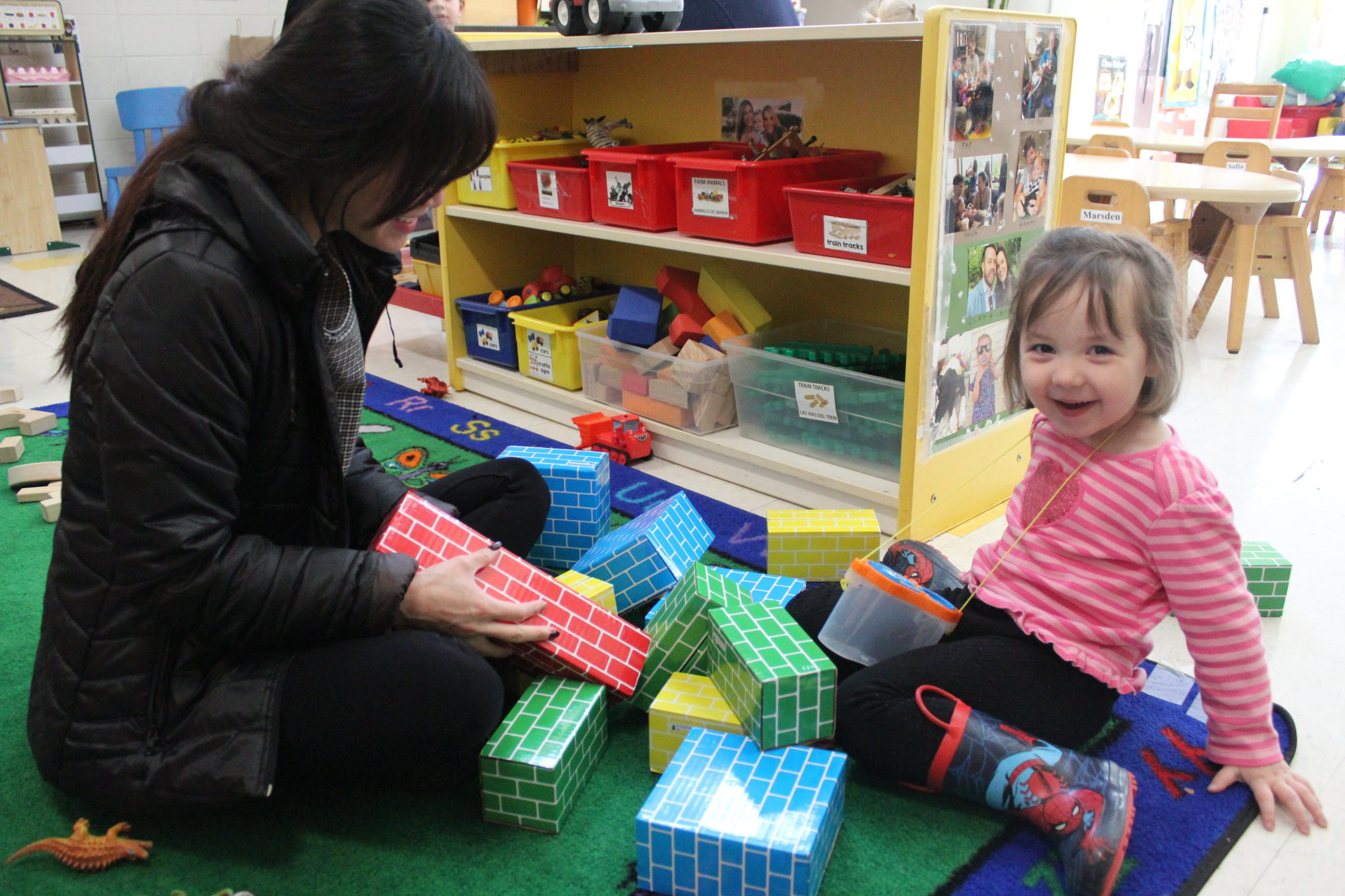 Sofia with Inclusion Specialist Annie Brown