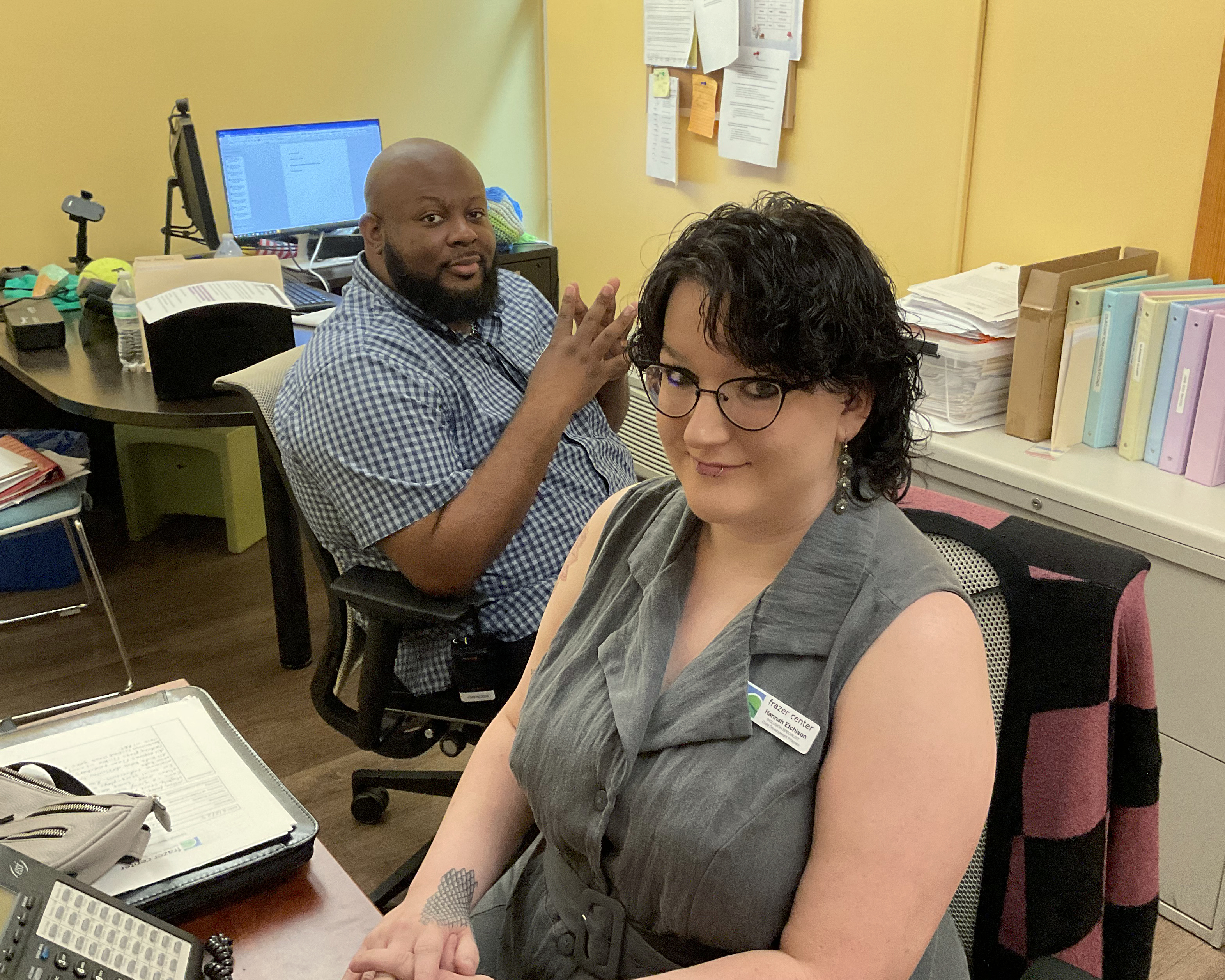 Frazer's Inclusion Team: Ignacio Mendoza (L) and Hannah Etchison (R)