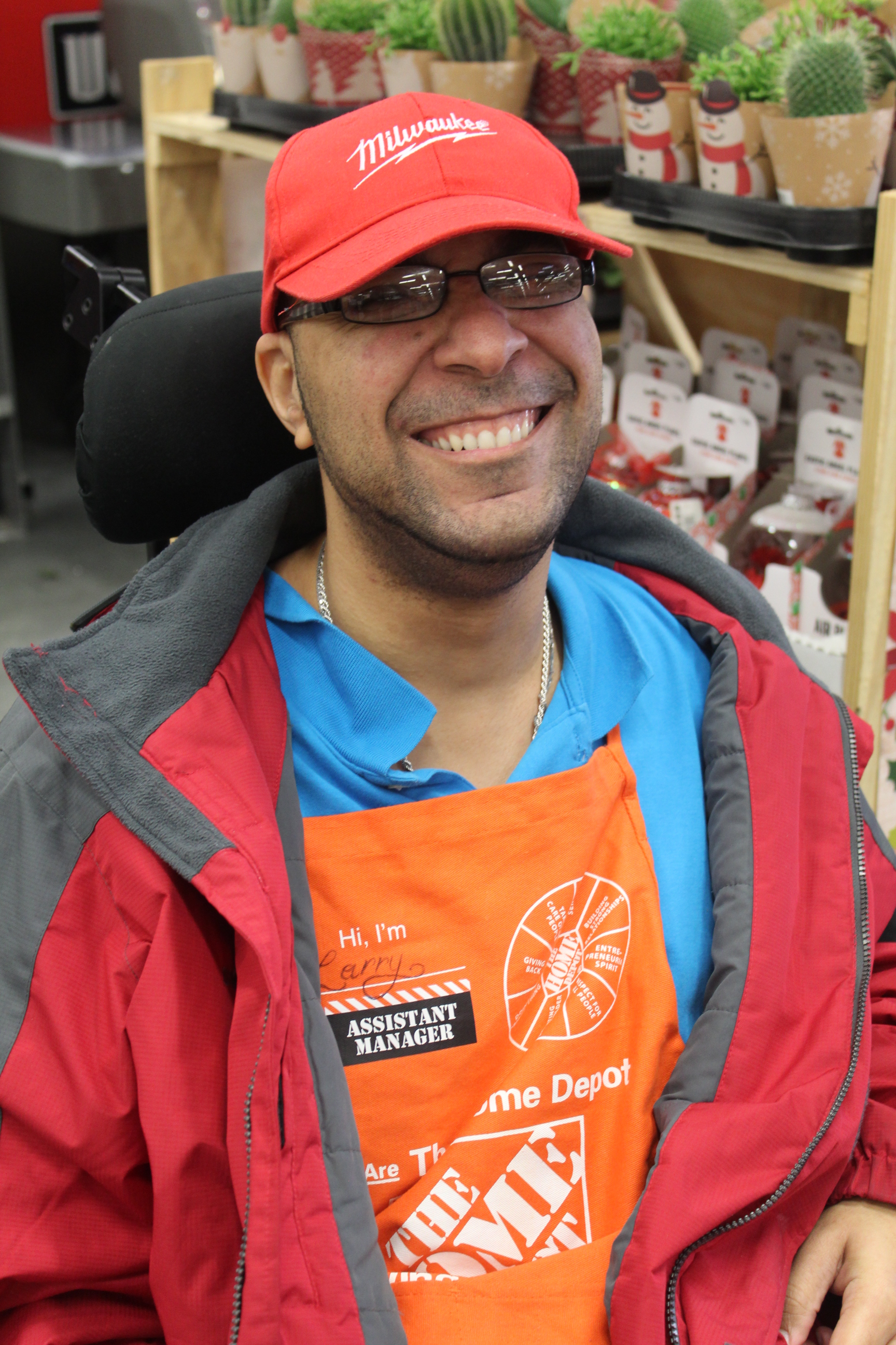 Larry, employee of Home Depot for over 3 years