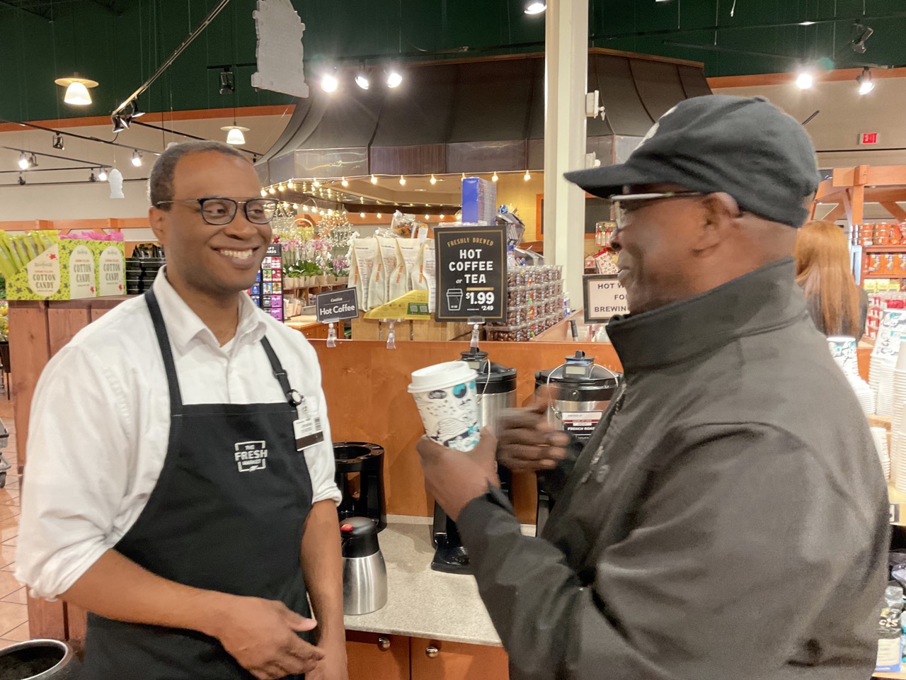 Jonathan with Frazer Center Lead Job Coach, Thomas Johnson