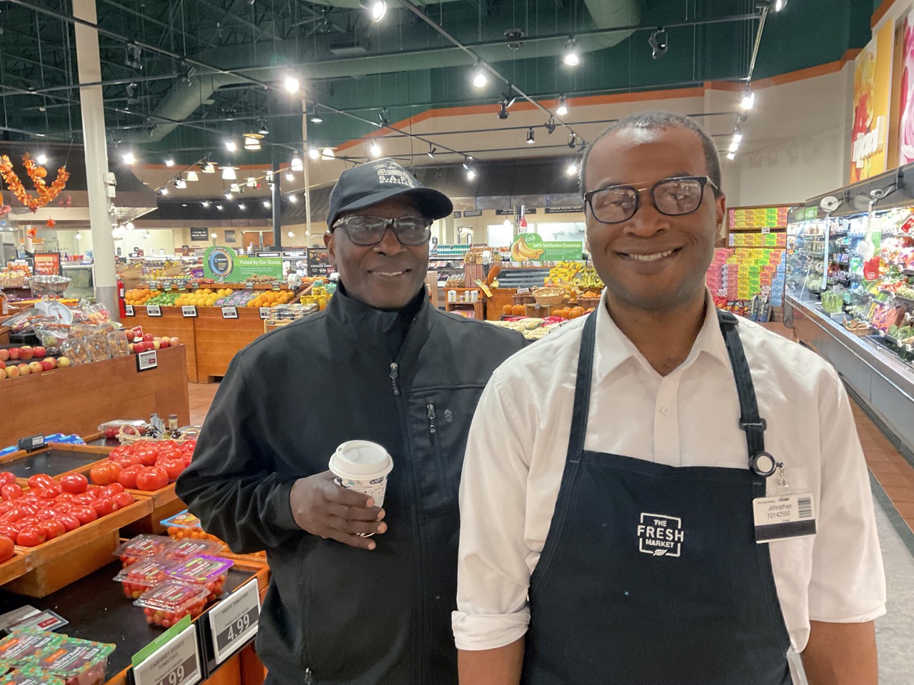 Jonathan with Frazer Center Lead Job Coach, Thomas Johnson