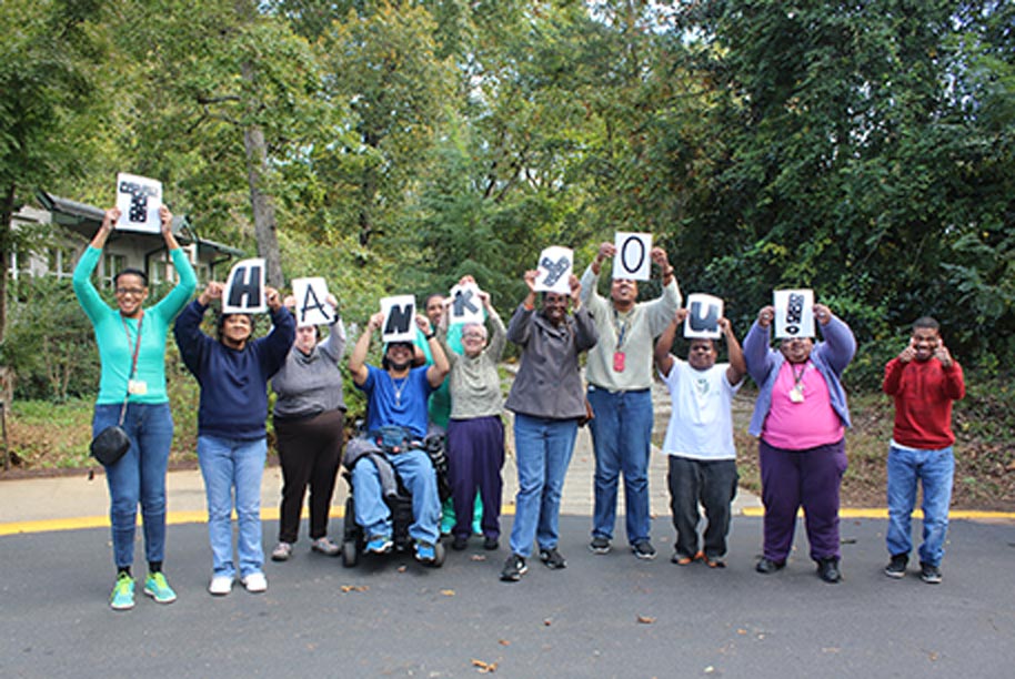 Frazer students saying thank you