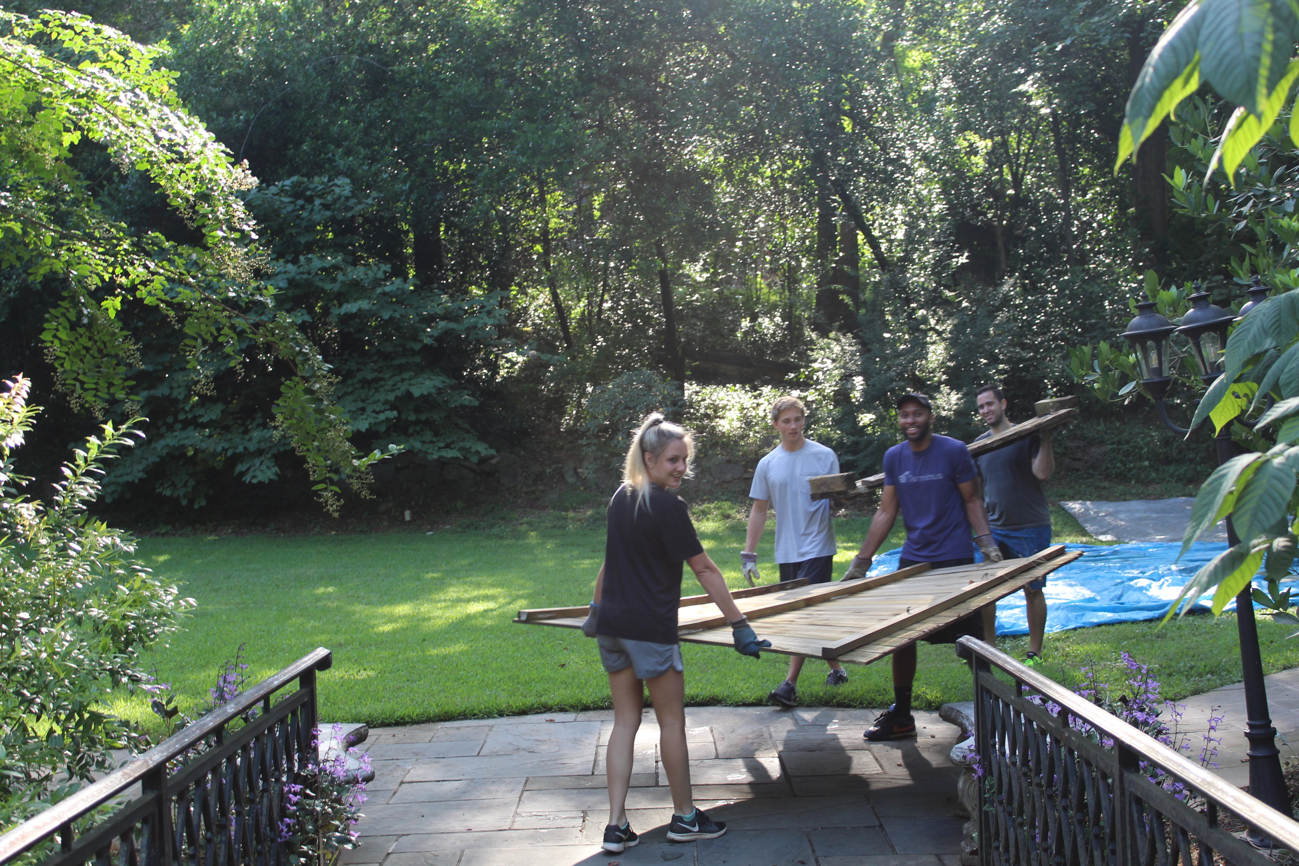 Terminus employees helping out at Cator Woolford Gardens